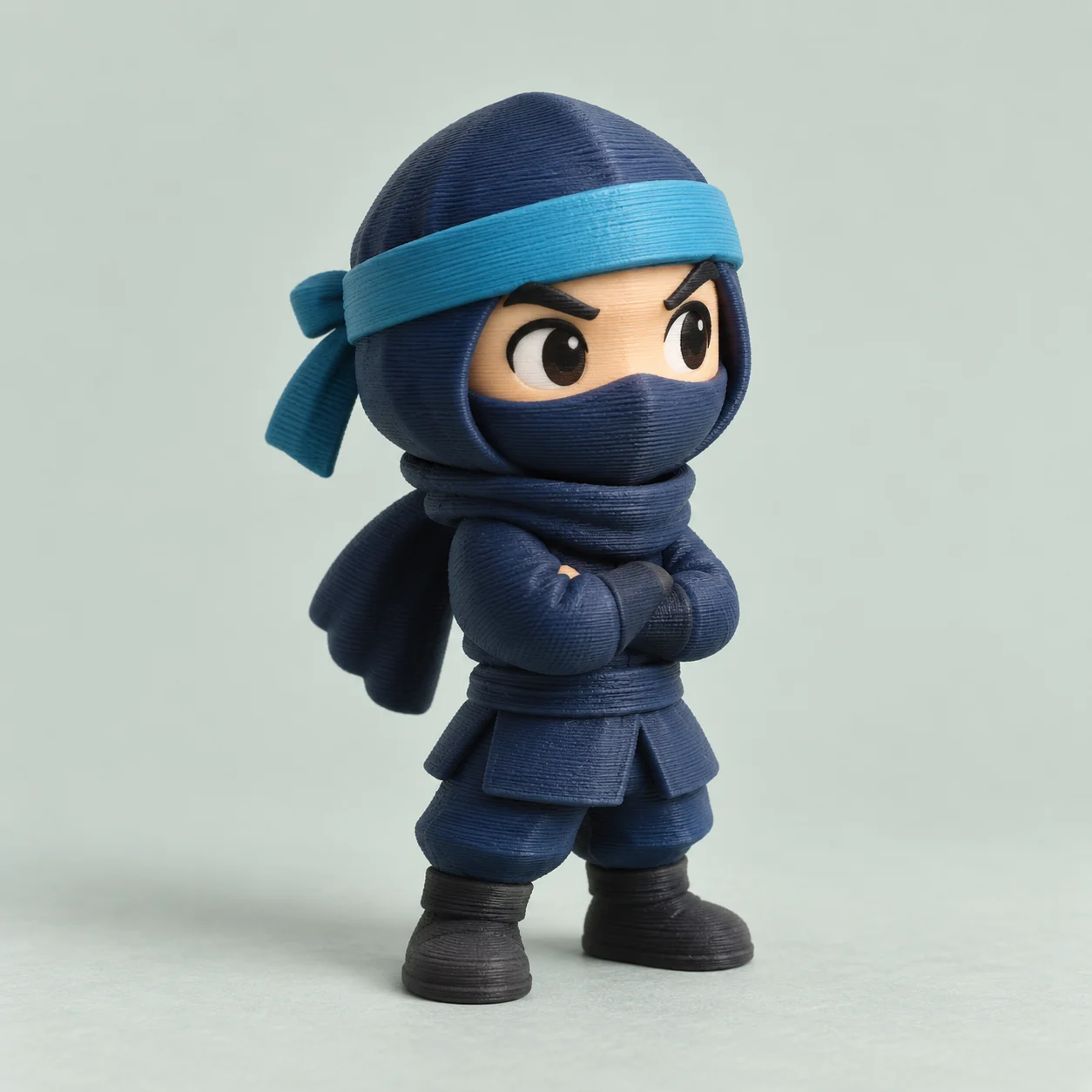 Ninja de bolsillo, figura de impresión 3D