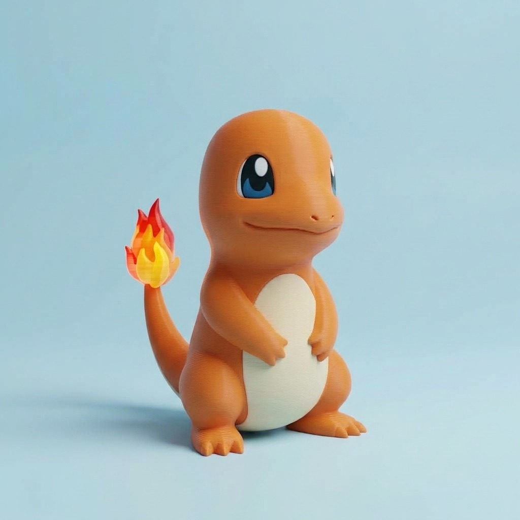 Charmander, figura de impresión 3D